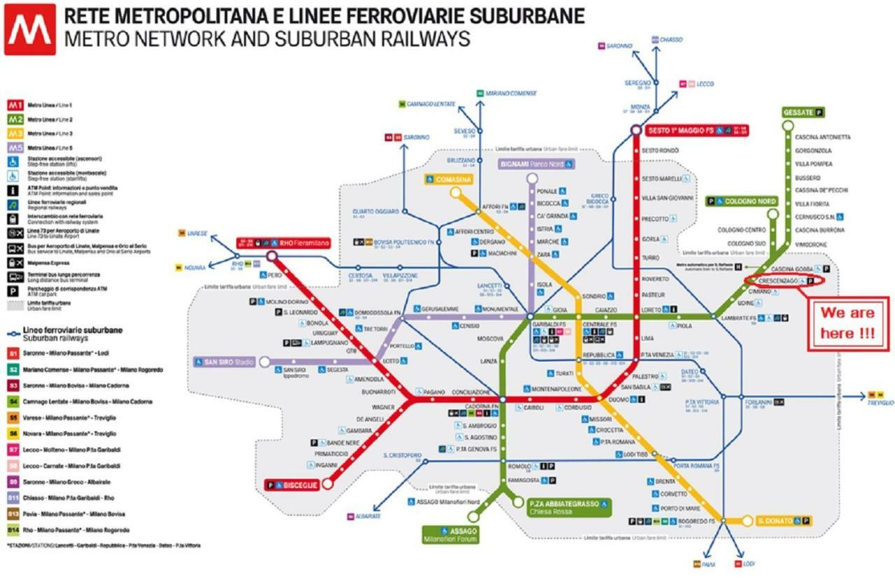 Appartamento Palmanova Vicino Alla Metropolitana Милан Экстерьер фото